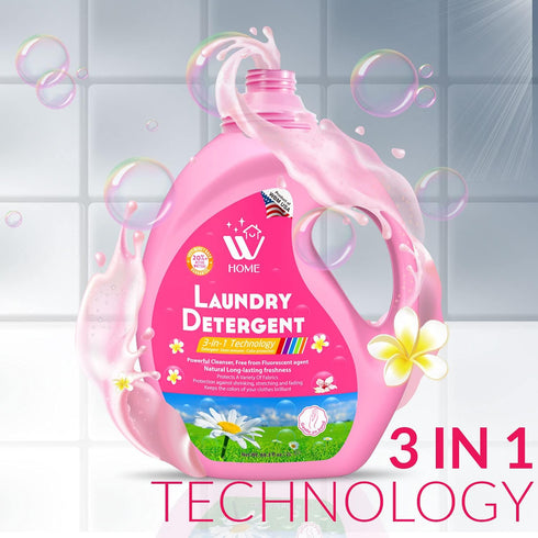 Liquid Laundry Detergent, 68.3 fl oz | WBM HOME